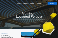 SEO for the website of an aluminum pergola manufacturer